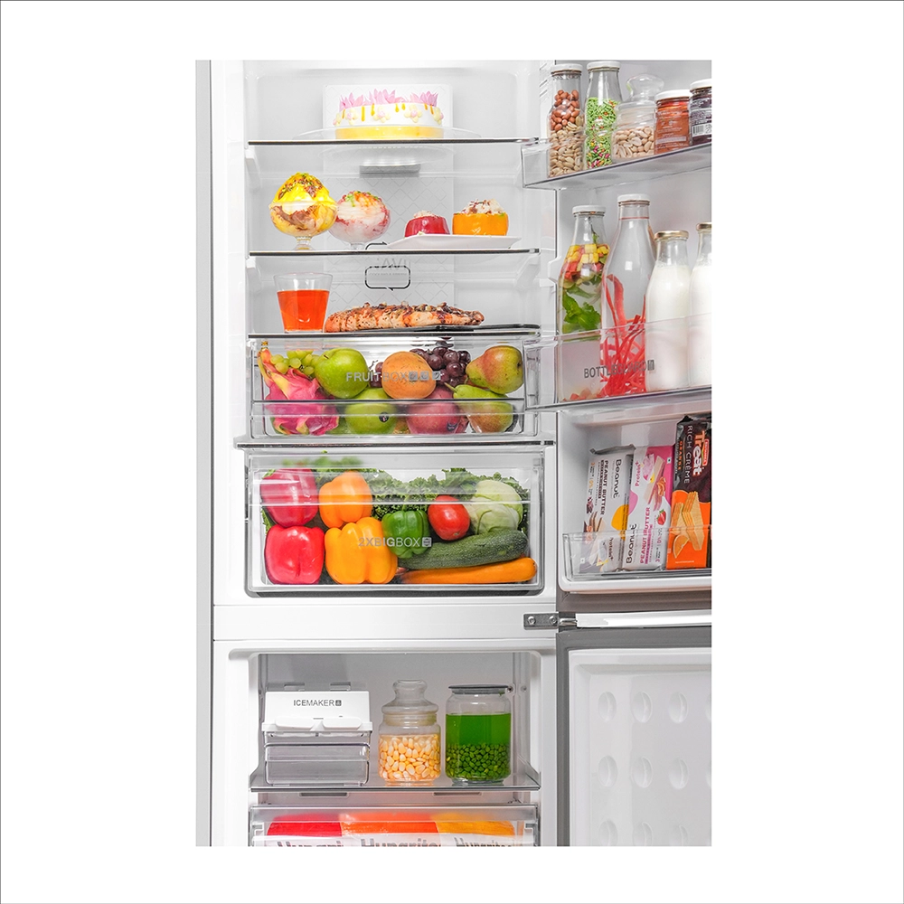 Haier 265L 2 Star Mirror Glass Bottom Mount Refrigerator